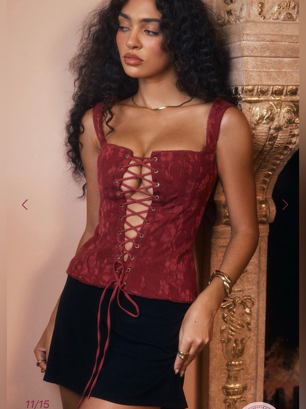 NWT House of CB Parisa Lace-up Corset XS